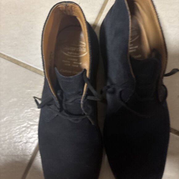 Church\'s Custom Grade Shoes Men (EU) 41 Blue Suede Lace-Up Chukka Men 8-81/2 main image 5